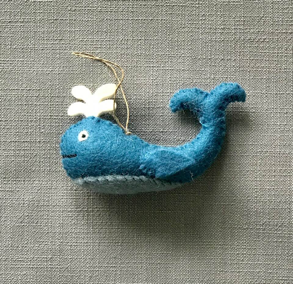 Holiday Ornament Whale Cutie