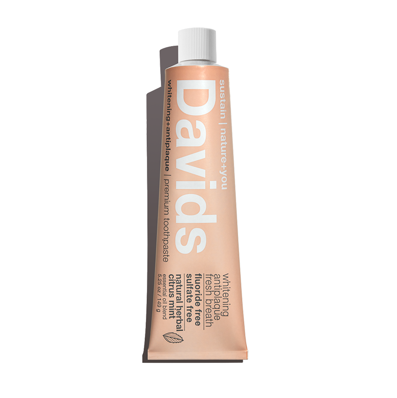 Davids premium toothpaste - herbal citrus + peppermint