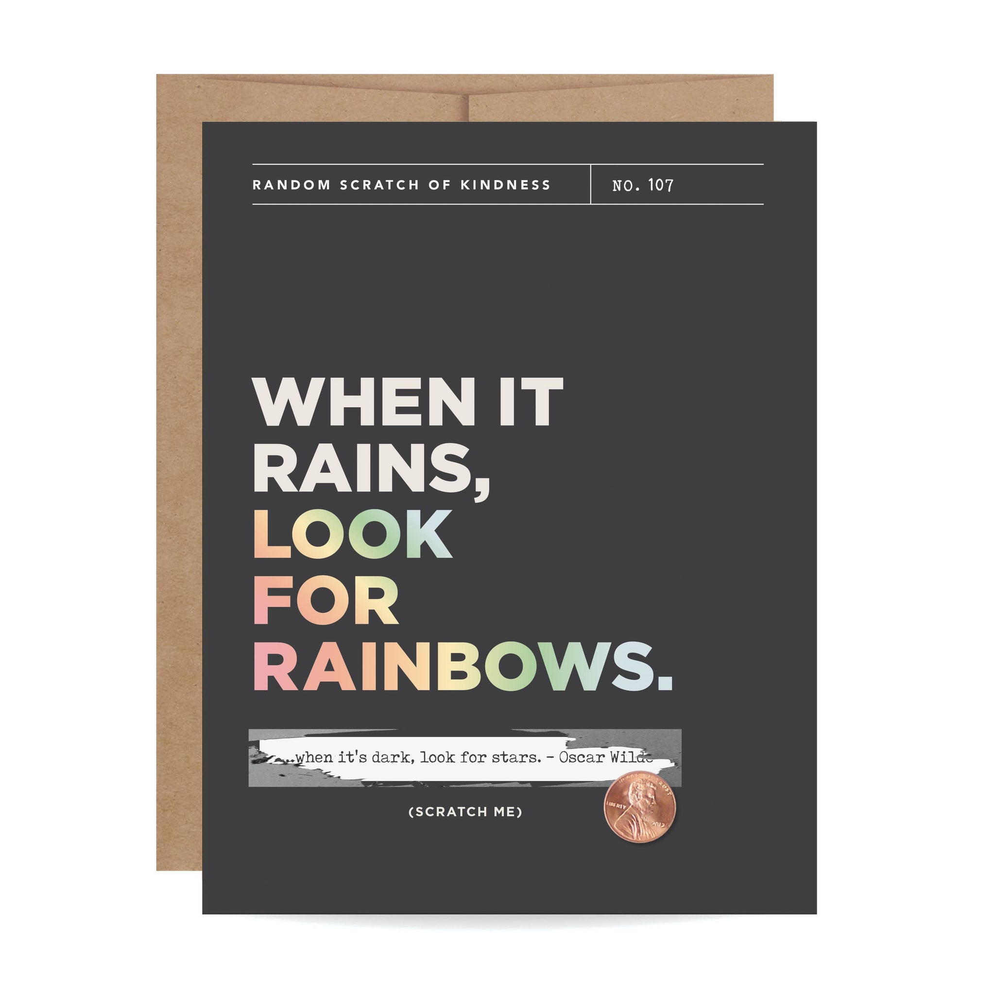 Look For Rainbows Scratch-off Encouragement Card