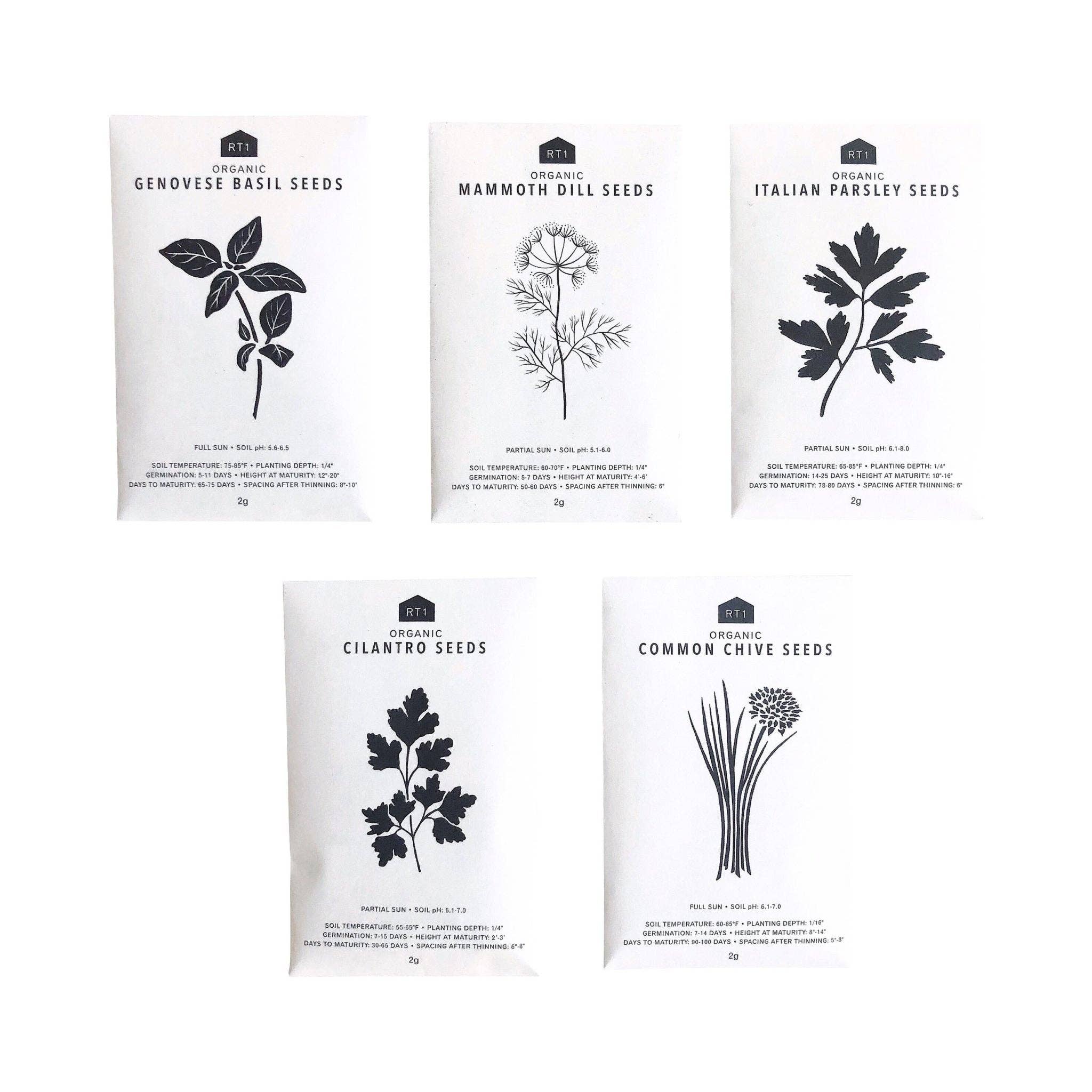 CULINARY HERB SEEDS - PACK OF 5