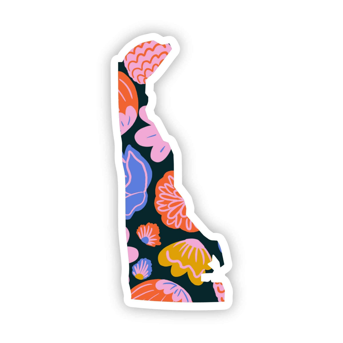 Delaware Sticker - Colorful Flower