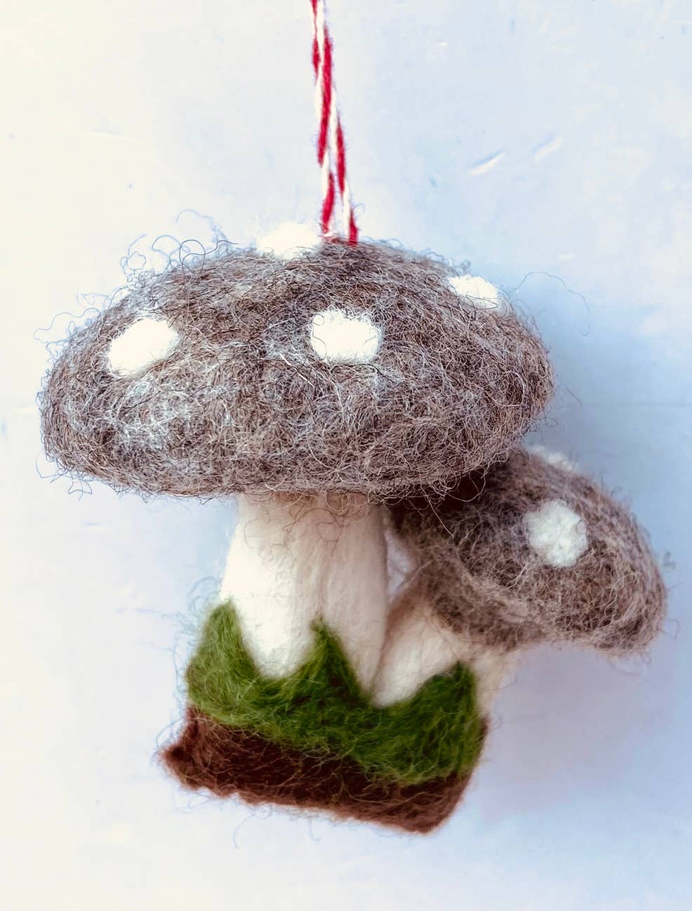 Mushrooms Felt Ornament