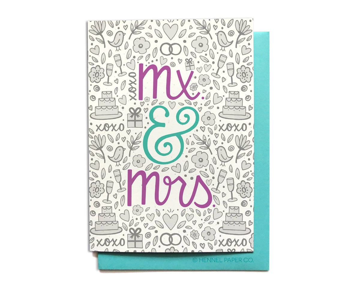 Wedding Card - Mx & Mrs