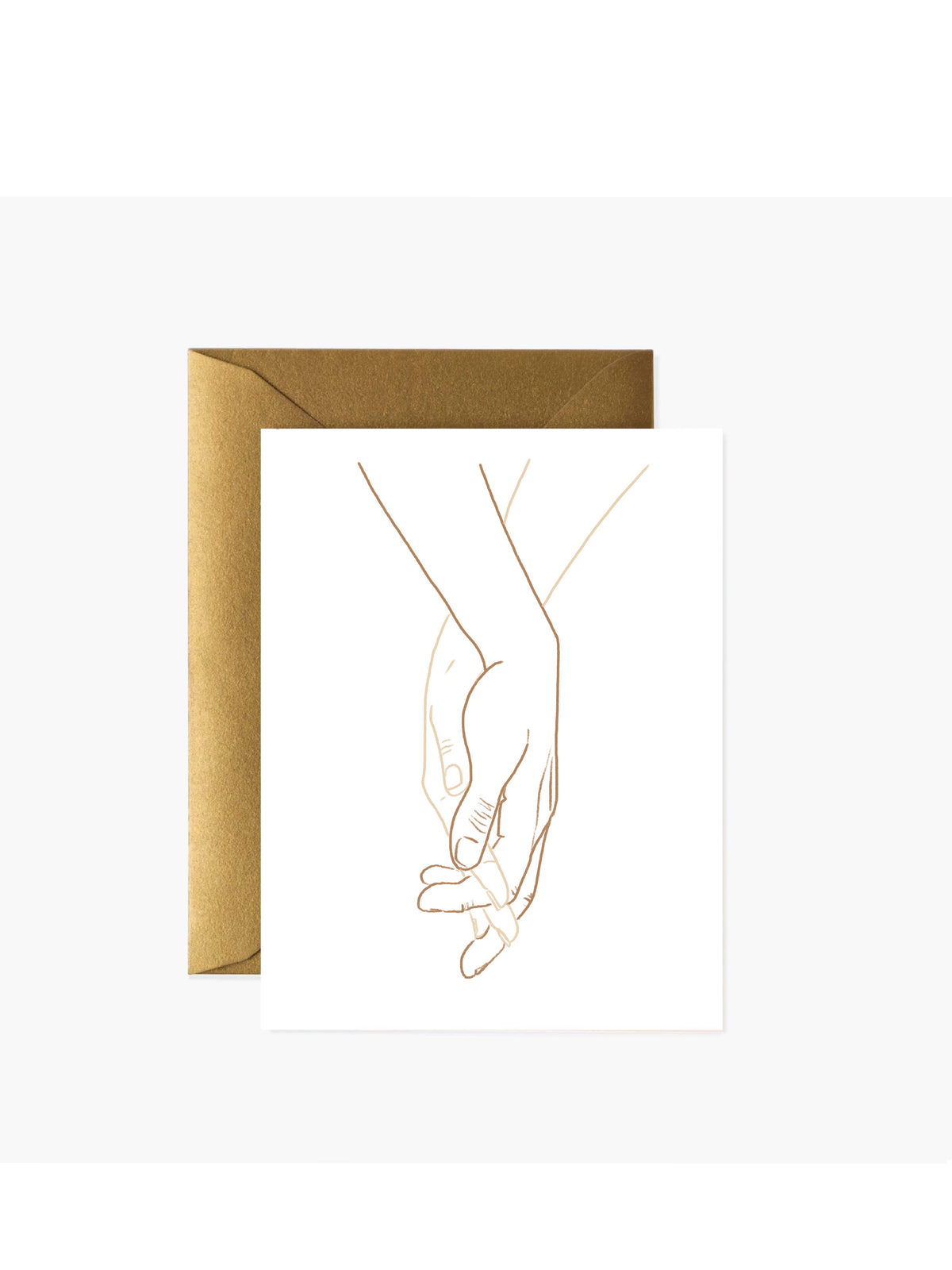 Hand Hold Sketch - Greeting Card