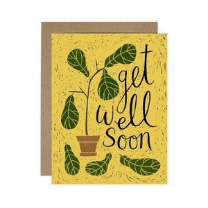 Get Well Fig Tree Card