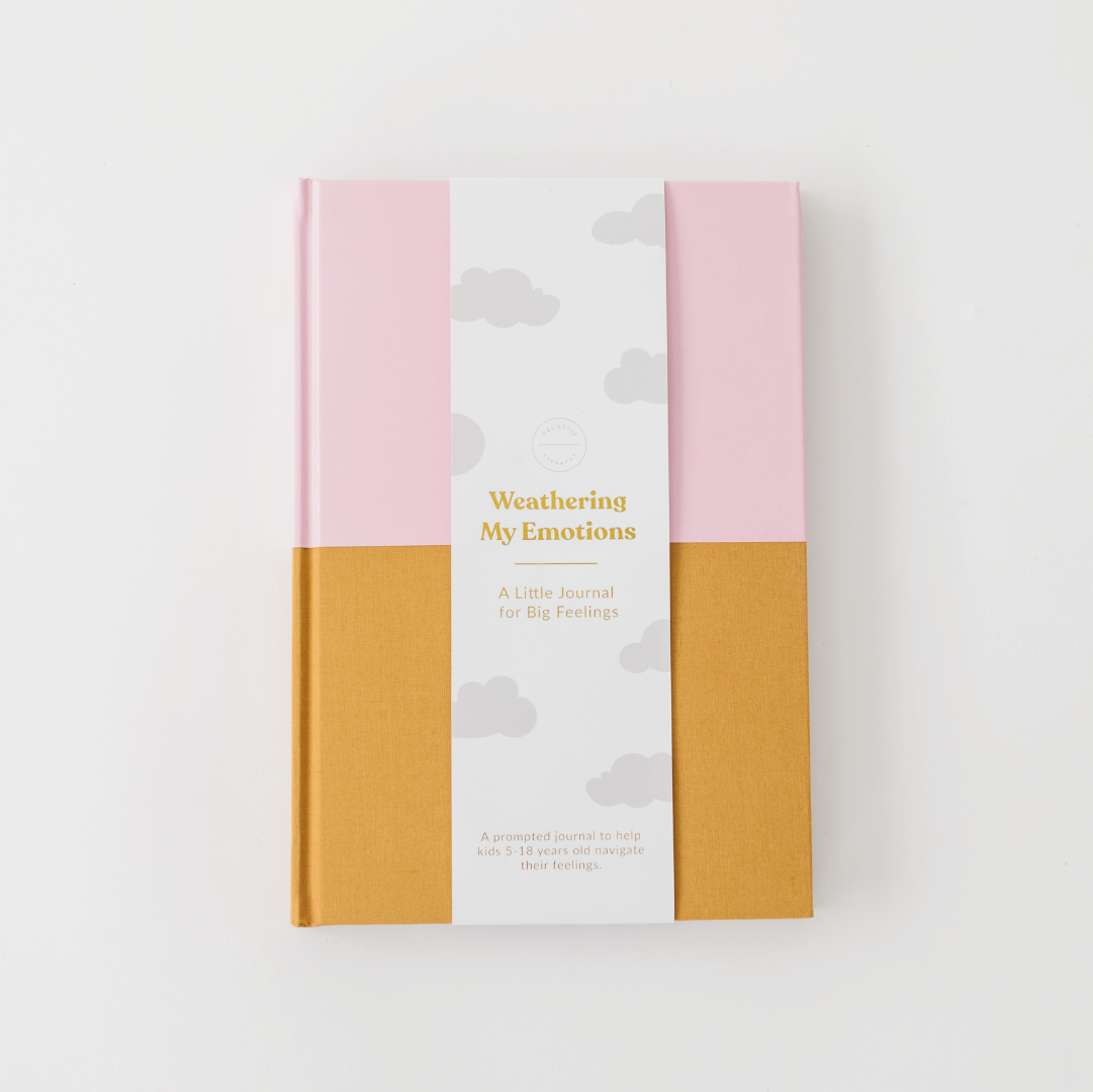 Weathering My Emotions: A Little Journal for Big Feelings - Blush Pink-Amber