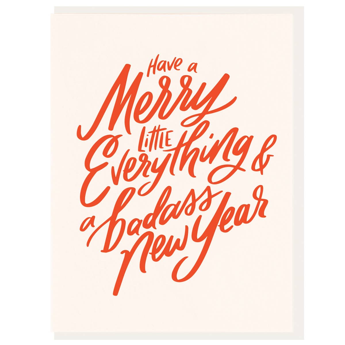 Merry Little Everything  - Letterpress Card